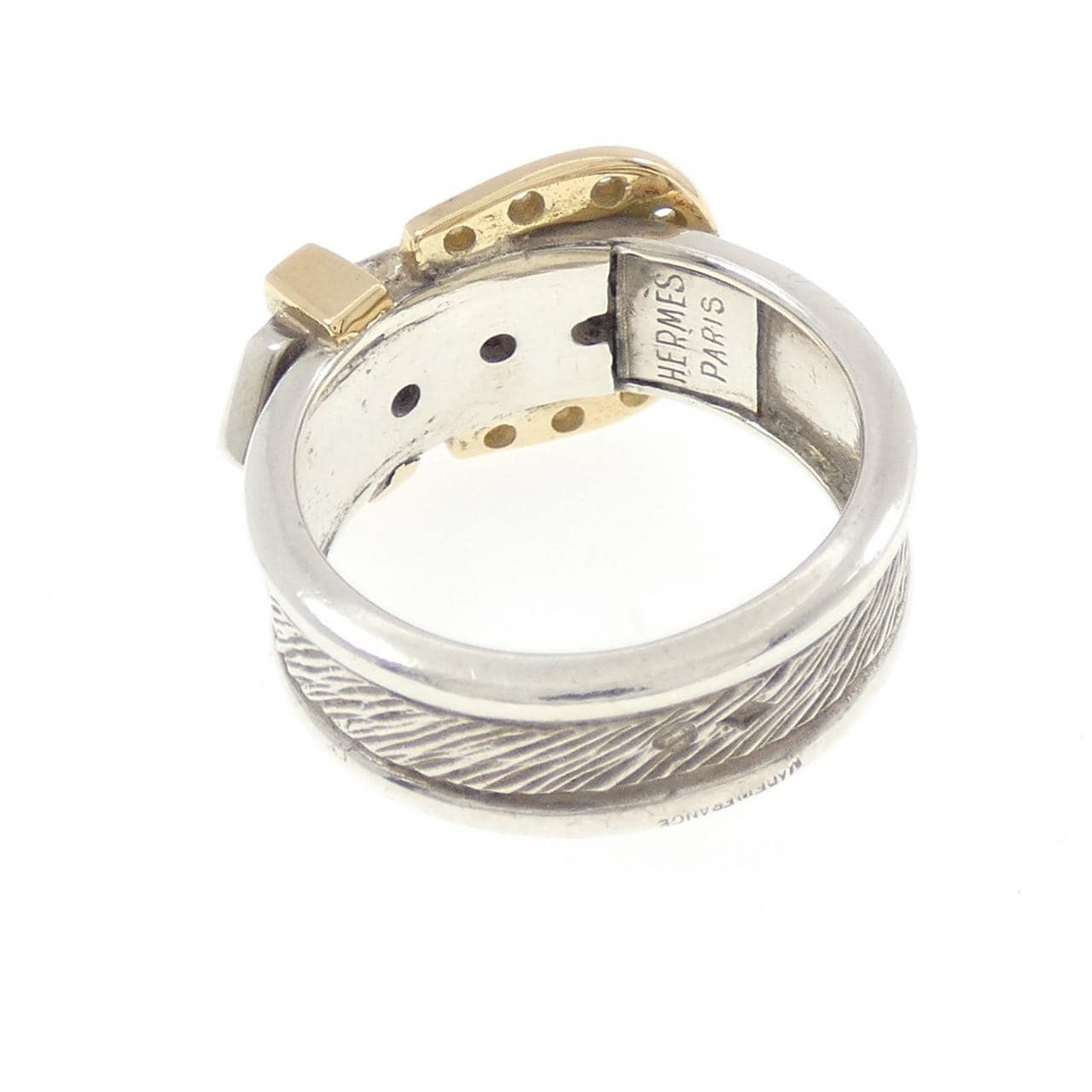 【ヴィンテージ】エルメス ホールマーク/18KYG リング