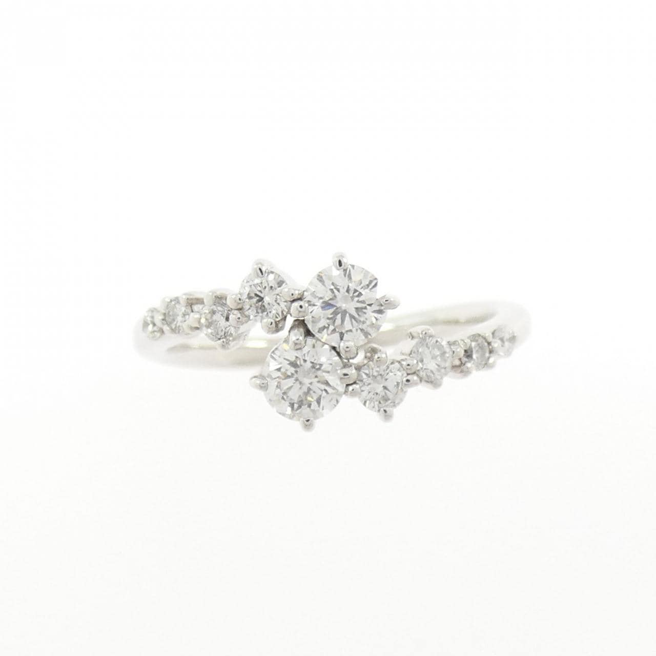 K18WG ダイヤモンド リング 0.50CT