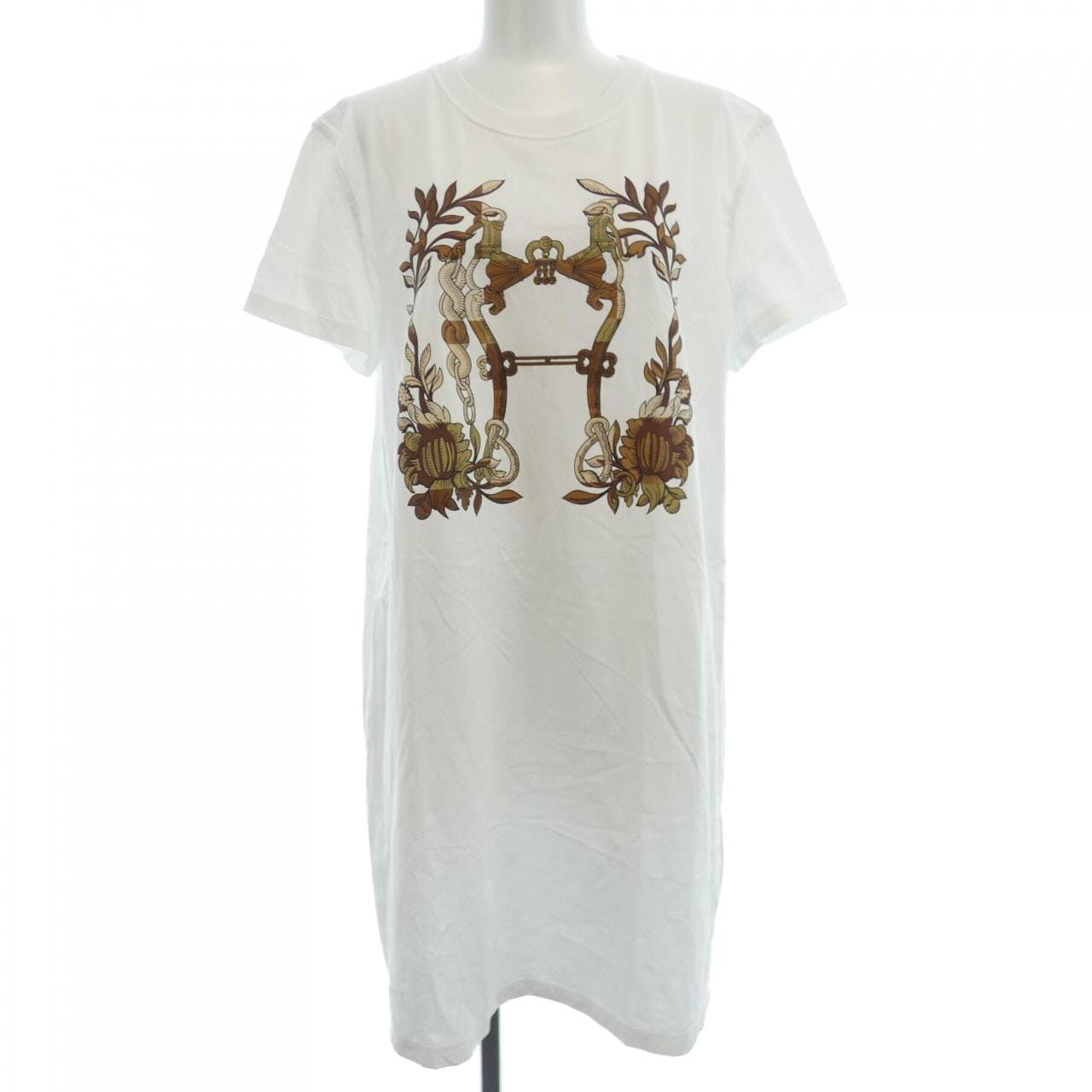 エルメス HERMES CARTOUCHE　デッラ･カヴァッレリア 4E4530DA カットワンピース