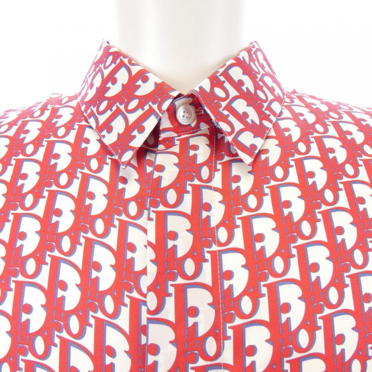 DIOR DIOR有机真丝斜纹衬衫，S 码 (193C545A4751)