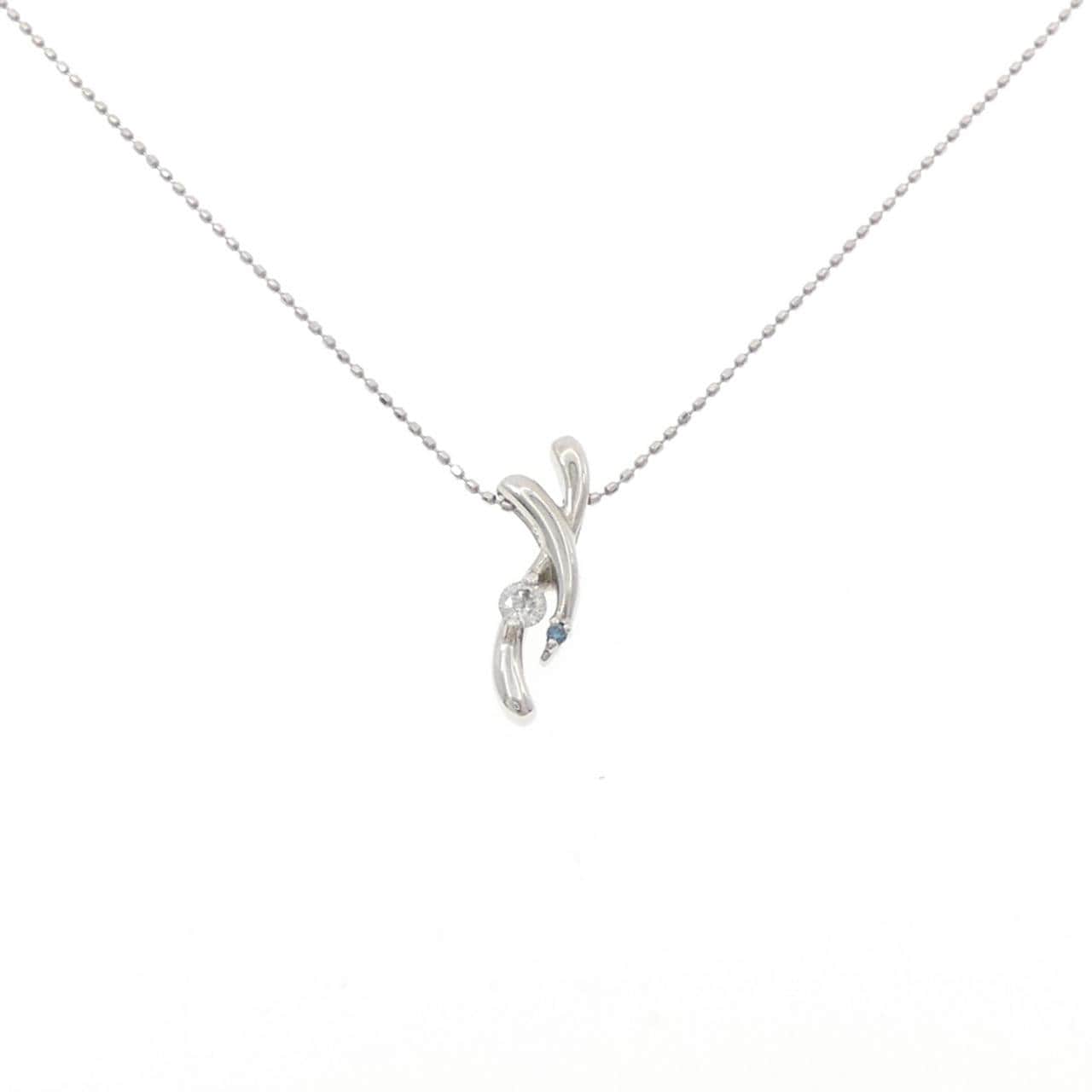 PT900/PT850 ダイヤモンド ネックレス 0.11CT