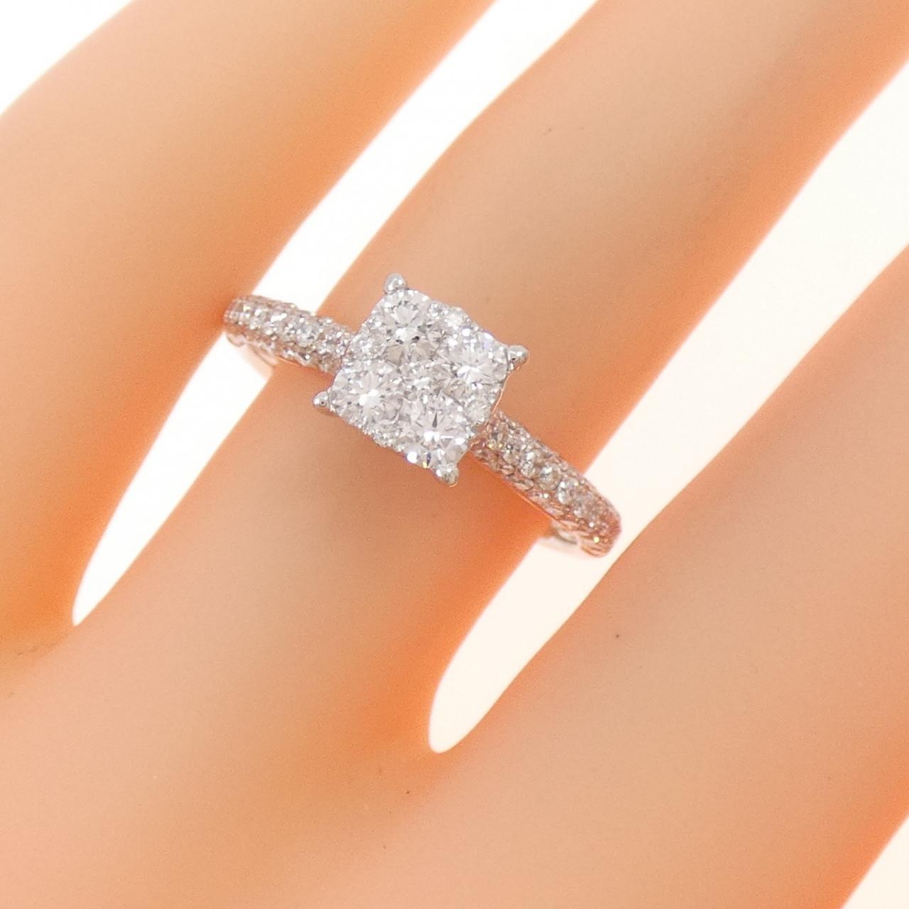 18KWG ダイヤモンド リング 0.89CT
