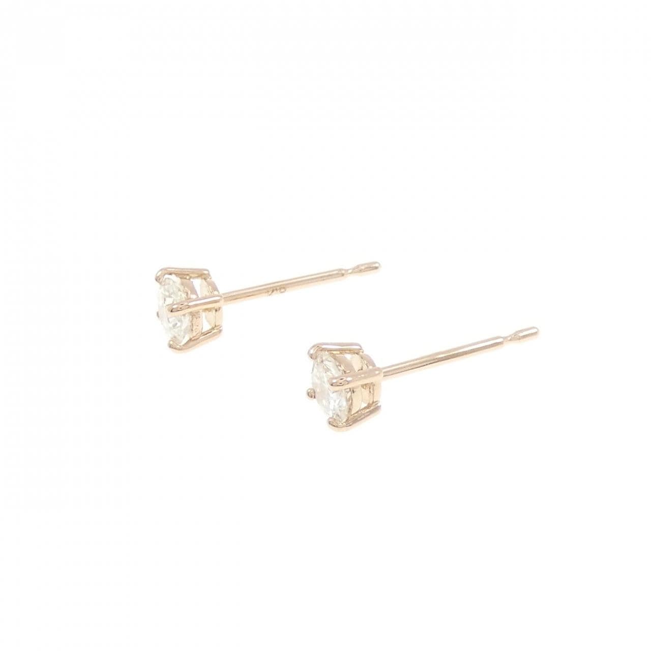 【リメイク】K18PG ダイヤモンド ピアス 0.229CT 0.242CT H VS2 Good