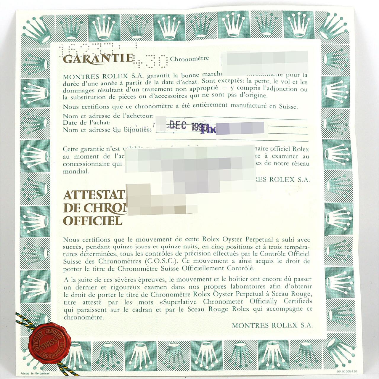 ロレックス デイトジャスト 16233 SSxYG 自動巻 L番