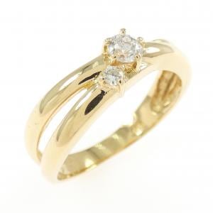 K18YG ダイヤモンド リング 0.14CT