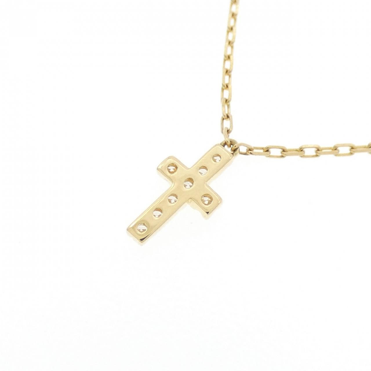 アーカー クロスパヴェ ネックレス 0.05CT