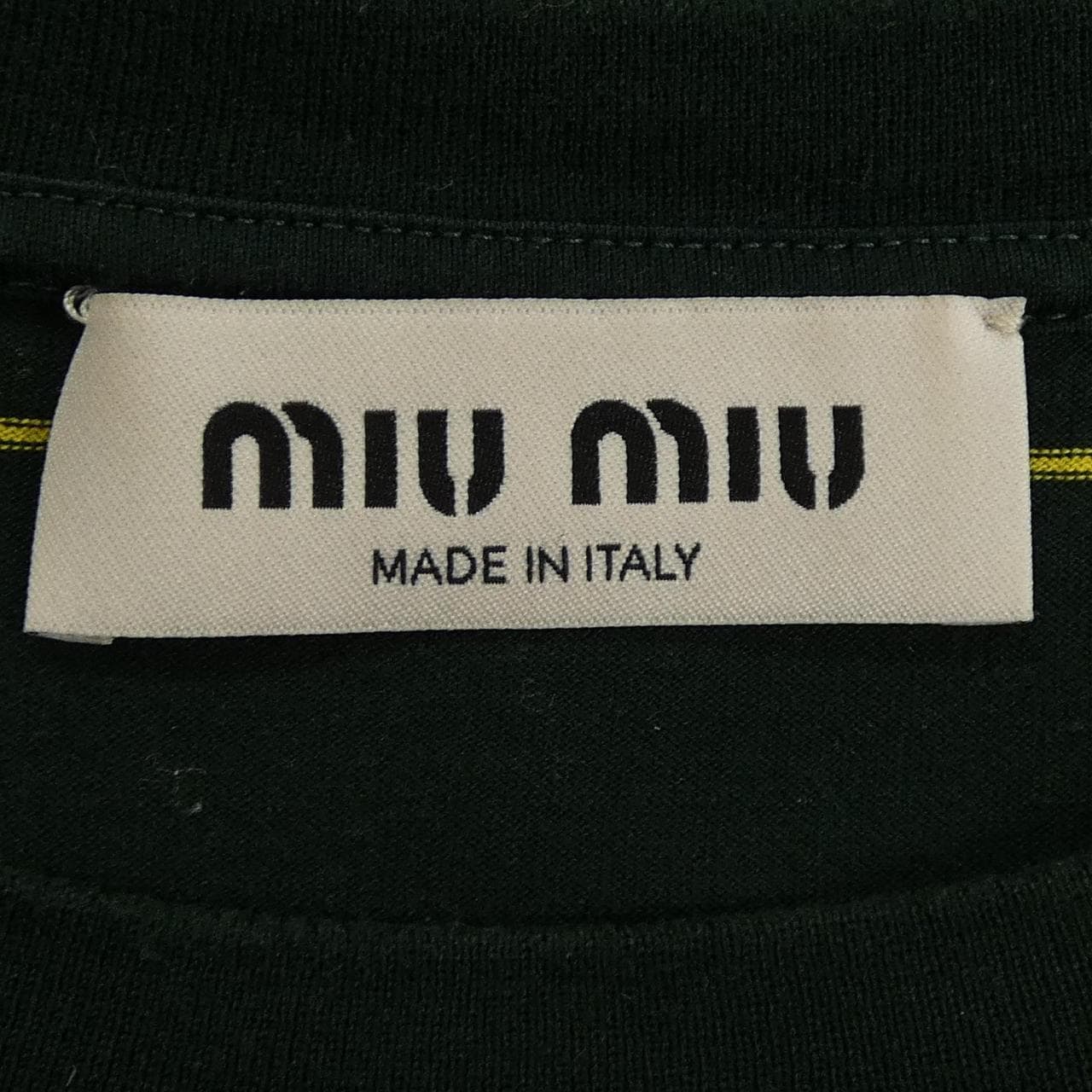 ミュウミュウ MIU MIU MIU MIUロゴ MJL014 SOOO 14RT Tシャツ