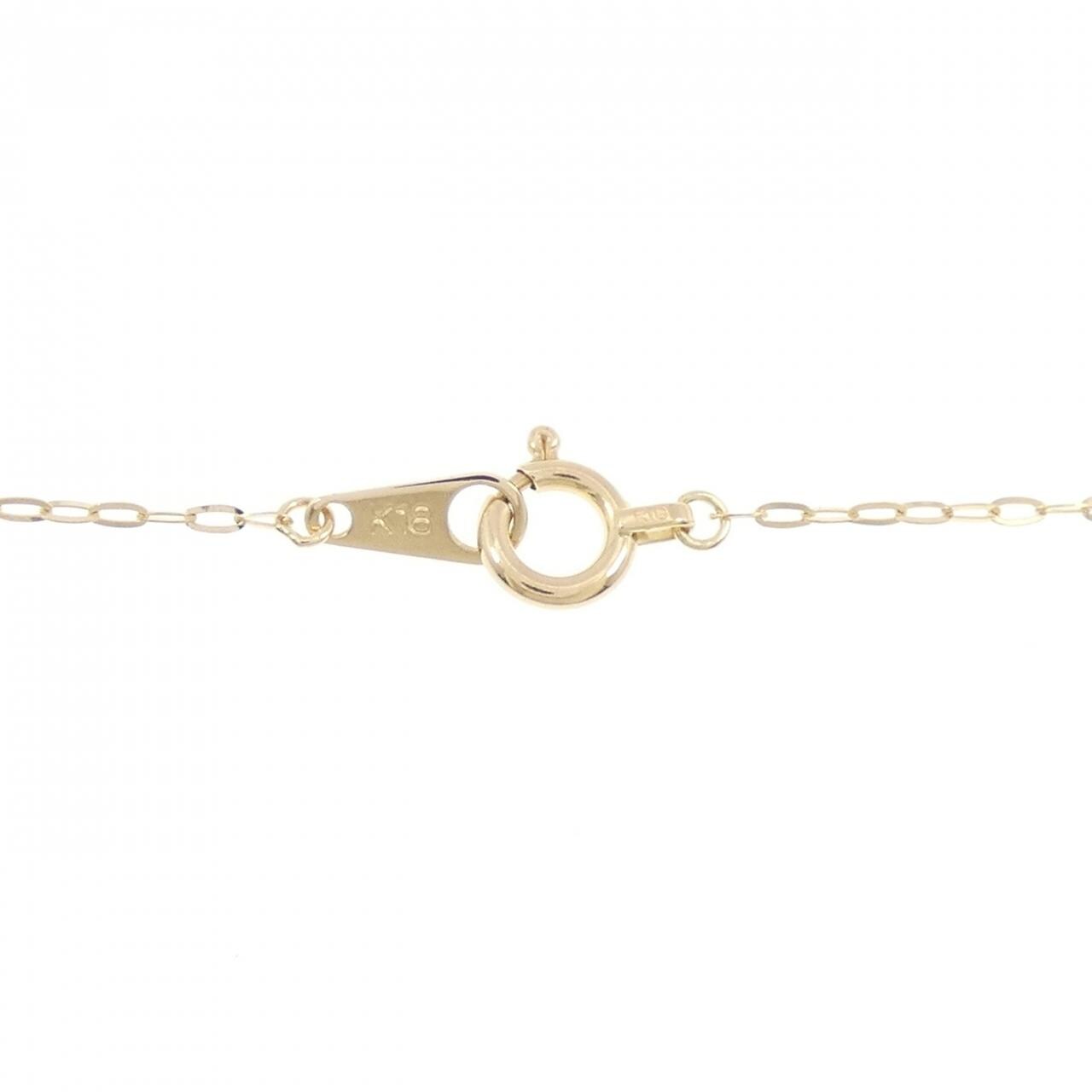 K18YG クロス ダイヤモンド ネックレス 0.11CT
