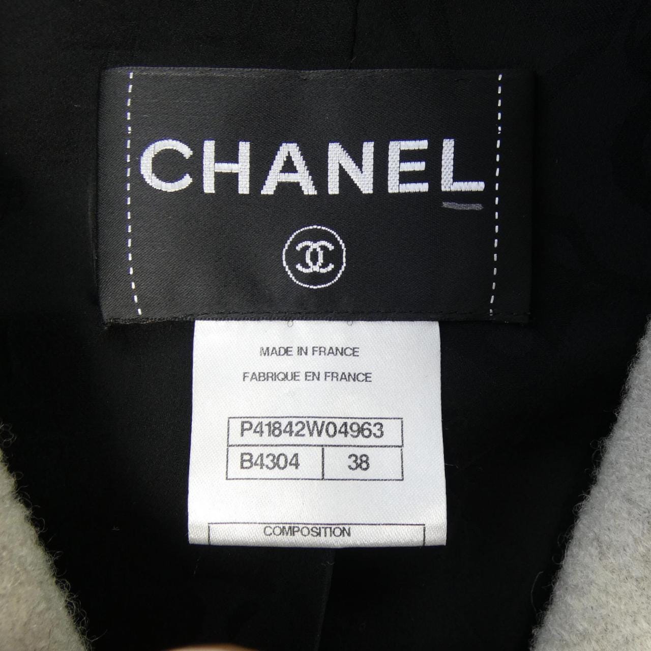 シャネル CHANEL P41842W04963 11A レザーライダースジャケット