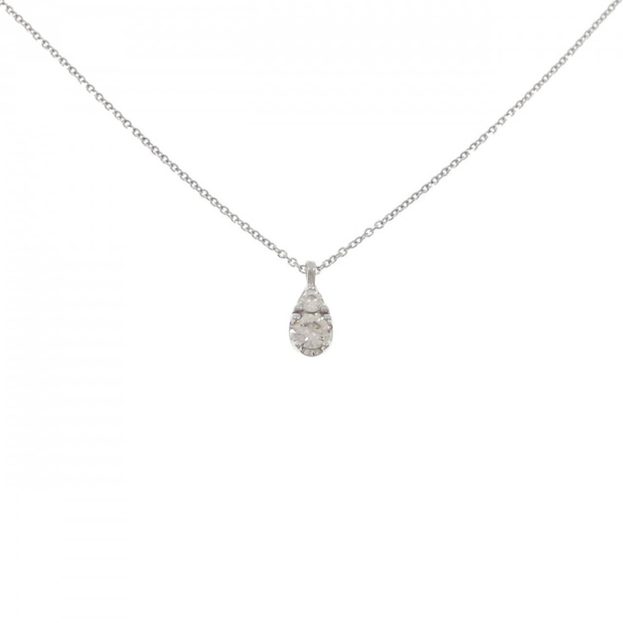 K18WG ダイヤモンド ネックレス