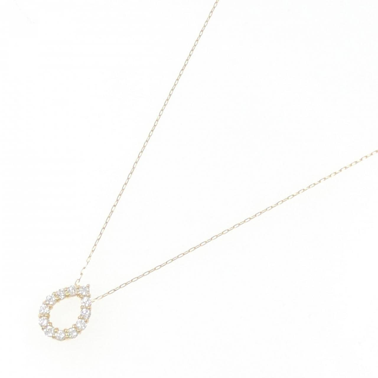 [BRAND NEW] K18YG Diamond necklace 0.20CT