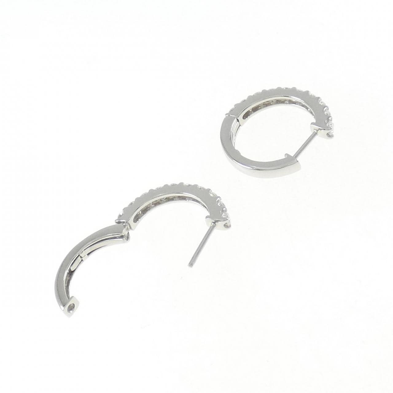 [新品] PT钻石耳环 1.001 克拉