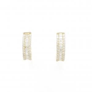 【新品】K18YG ダイヤモンド ピアス 0.70CT