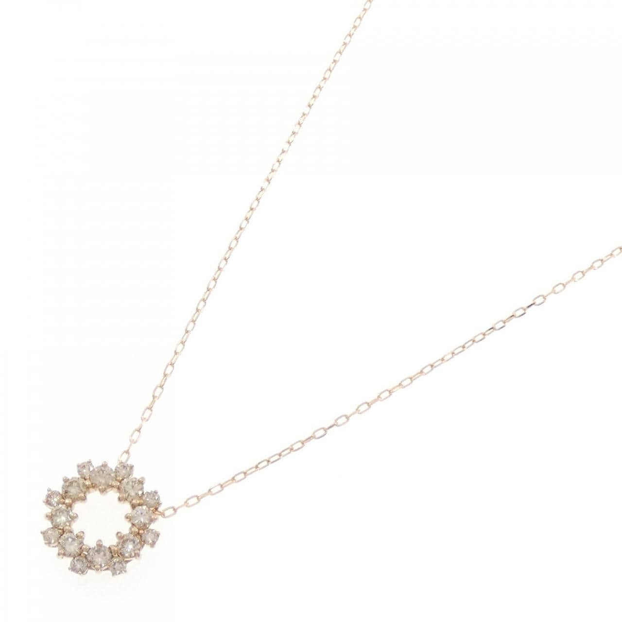 K18PG ダイヤモンド ネックレス 0.60CT