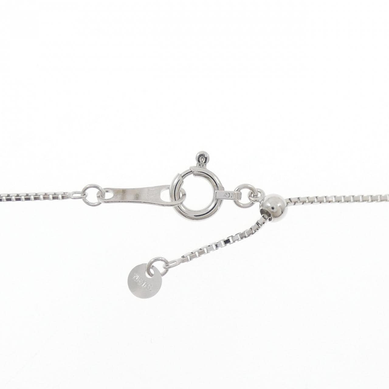 K18WG ダイヤモンド ネックレス 0.10CT