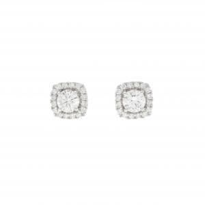 【リメイク】PT900/ST ダイヤモンド ピアス 0.307CT 0.323CT F VS2 VG-G