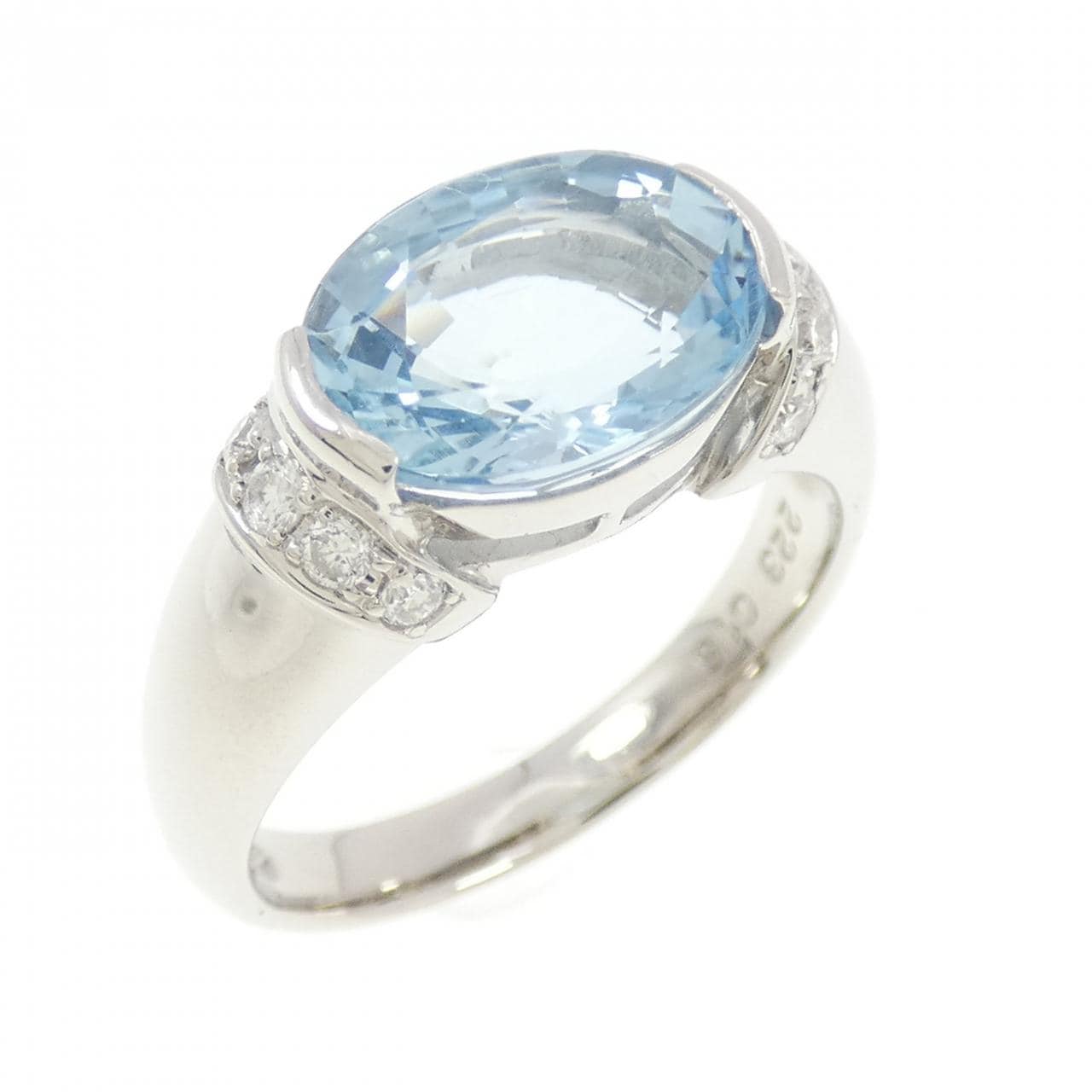 PT900 アクアマリン リング 2.23CT
