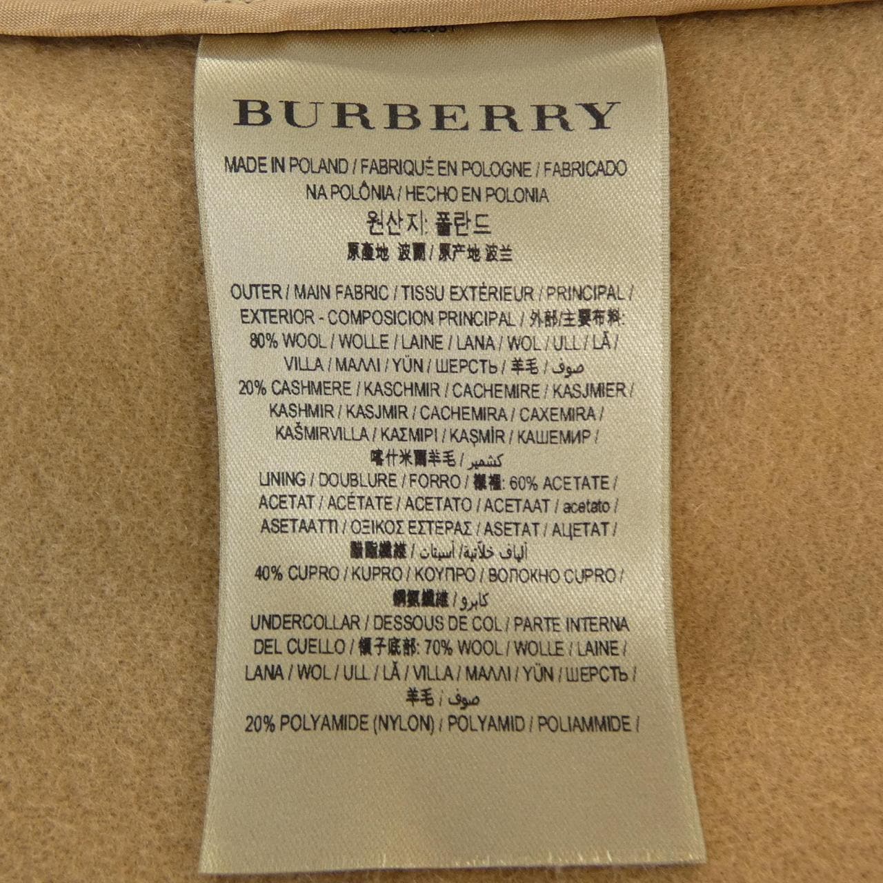 バーバリー BURBERRY 8022051 コート
