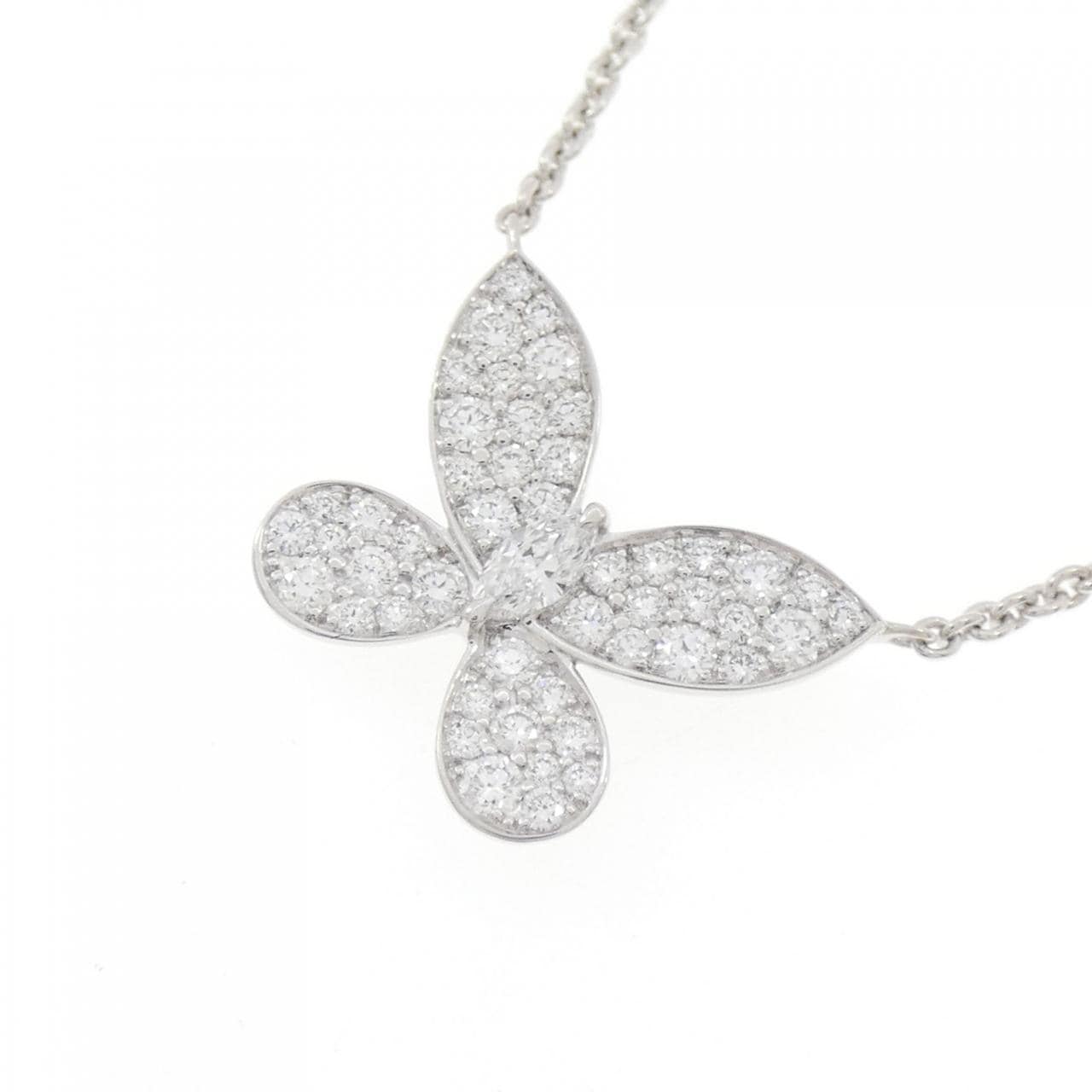 グラフ パヴェ バタフライ ミニ ネックレス