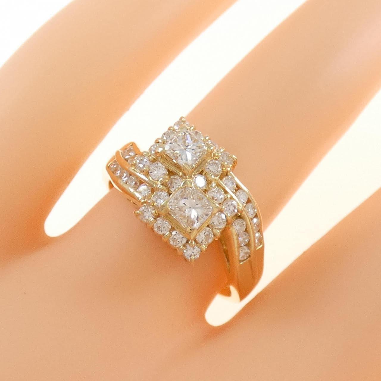 K18YG ダイヤモンド リング 0.48CT-