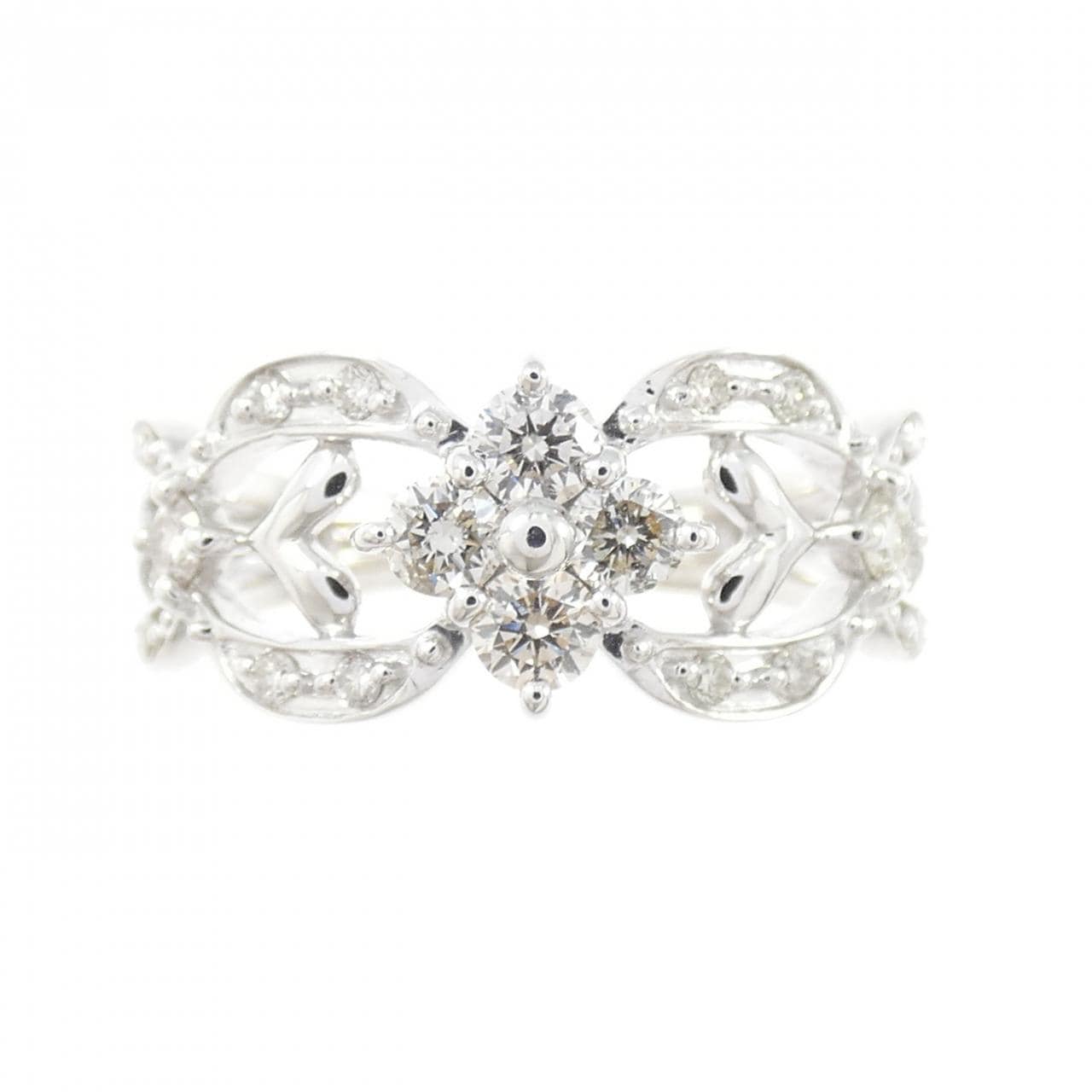 K18WG ダイヤモンド リング 1.00CT