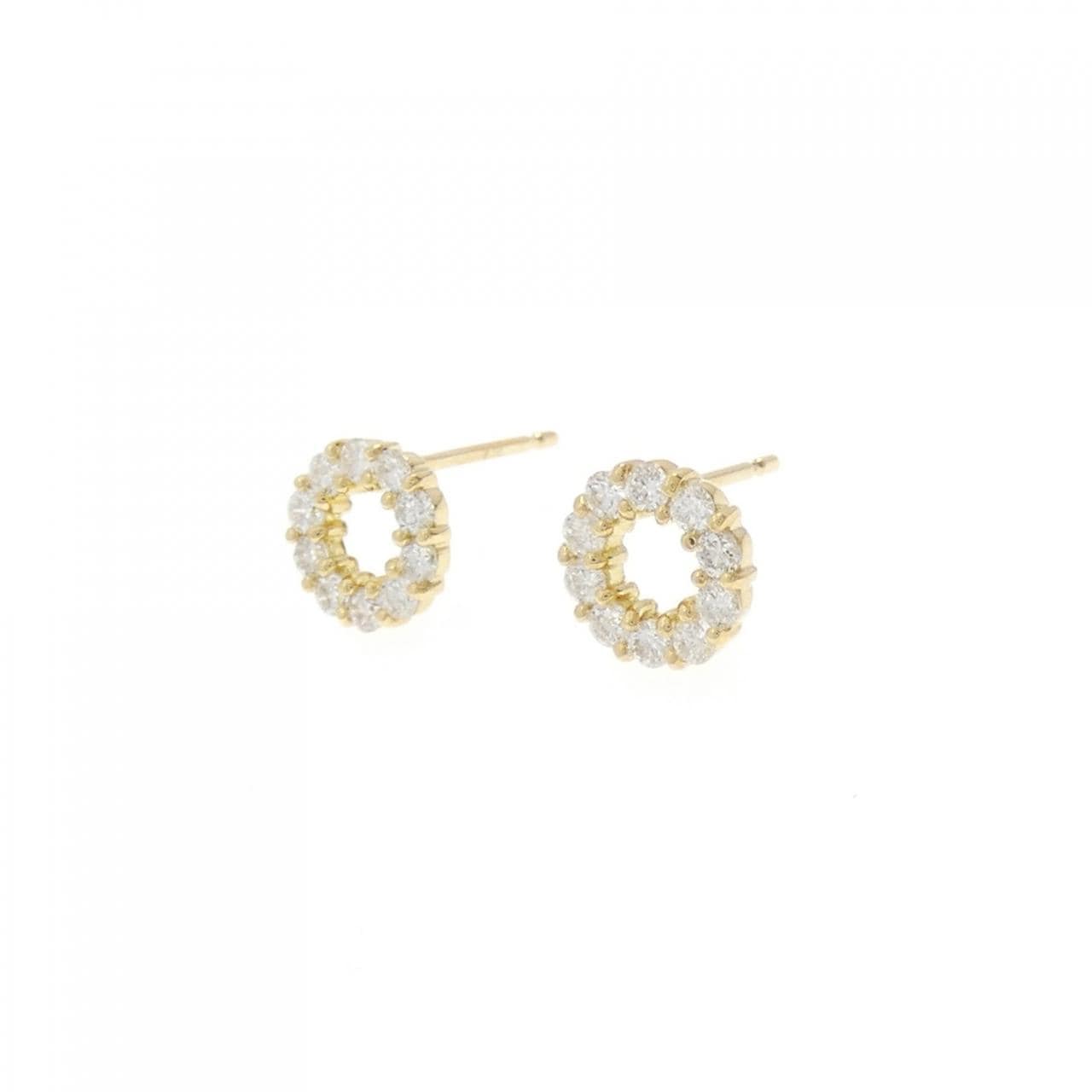 K18YG Diamond earrings 0.40CT