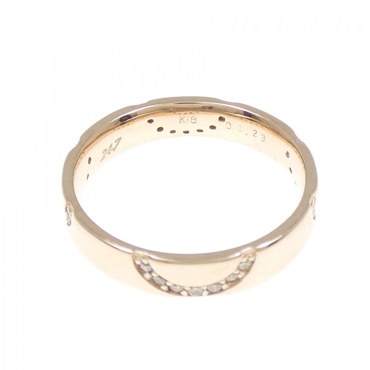 K18PG ダイヤモンド リング 0.23CT