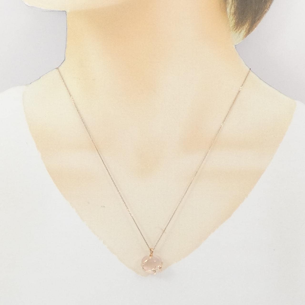 ヴァンドーム ローズクオーツ ネックレス