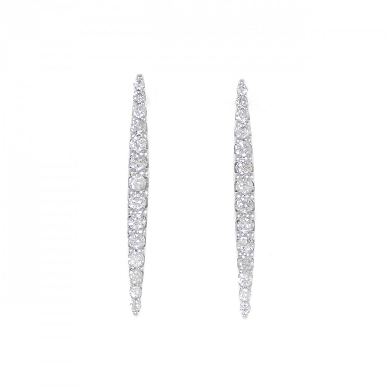 PT ダイヤモンド ピアス 1.00CT