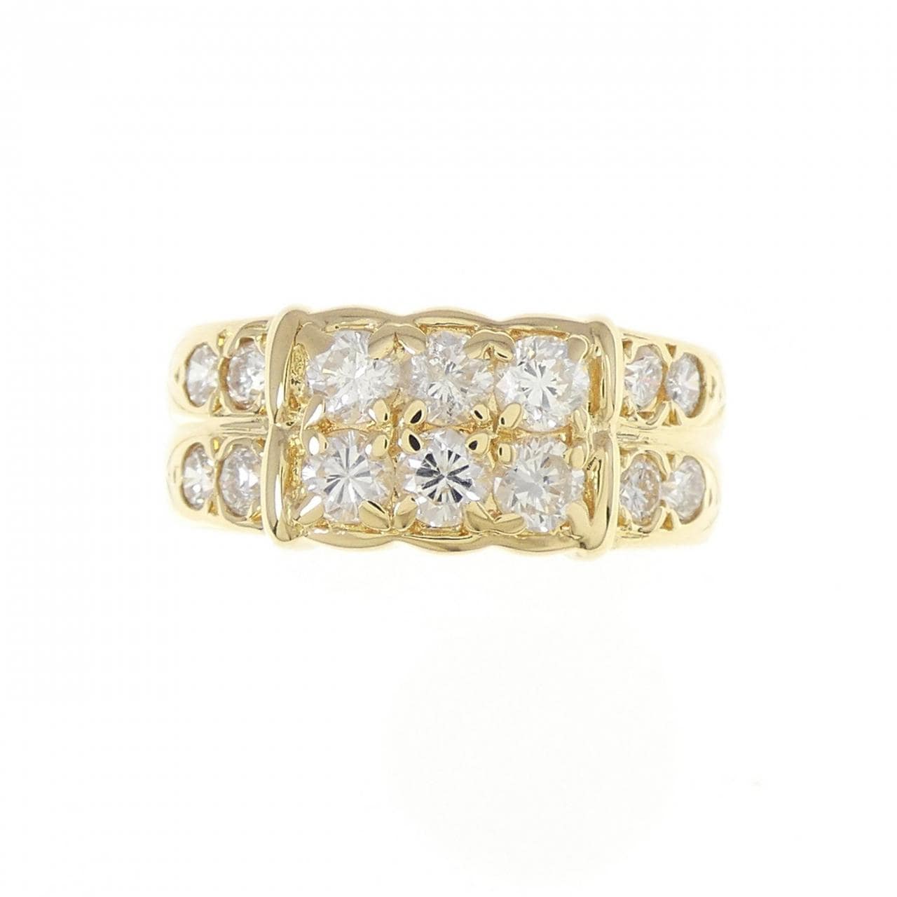K18YG ダイヤモンド リング 1.10CT