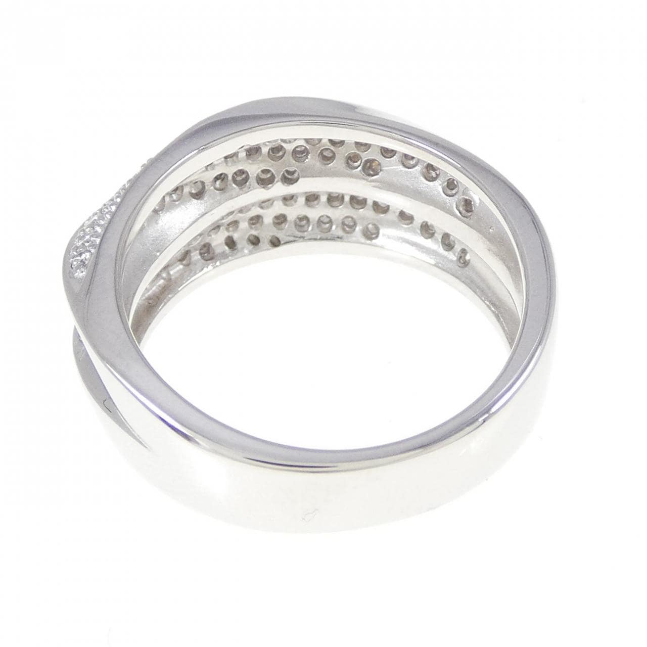 K18WG pave Diamond ring 0.32CT