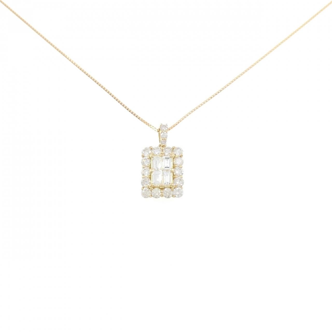 [新品] K18YG鑽石項鍊 1.00CT