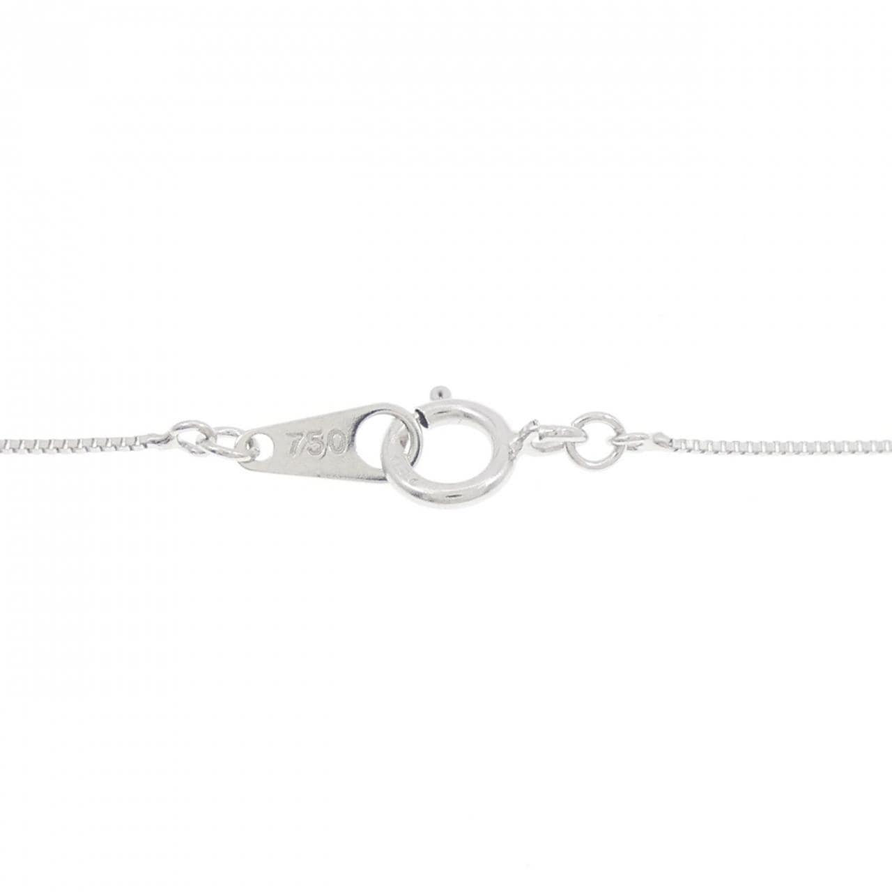 K18WG/750WG シトリン ネックレス 1.21CT