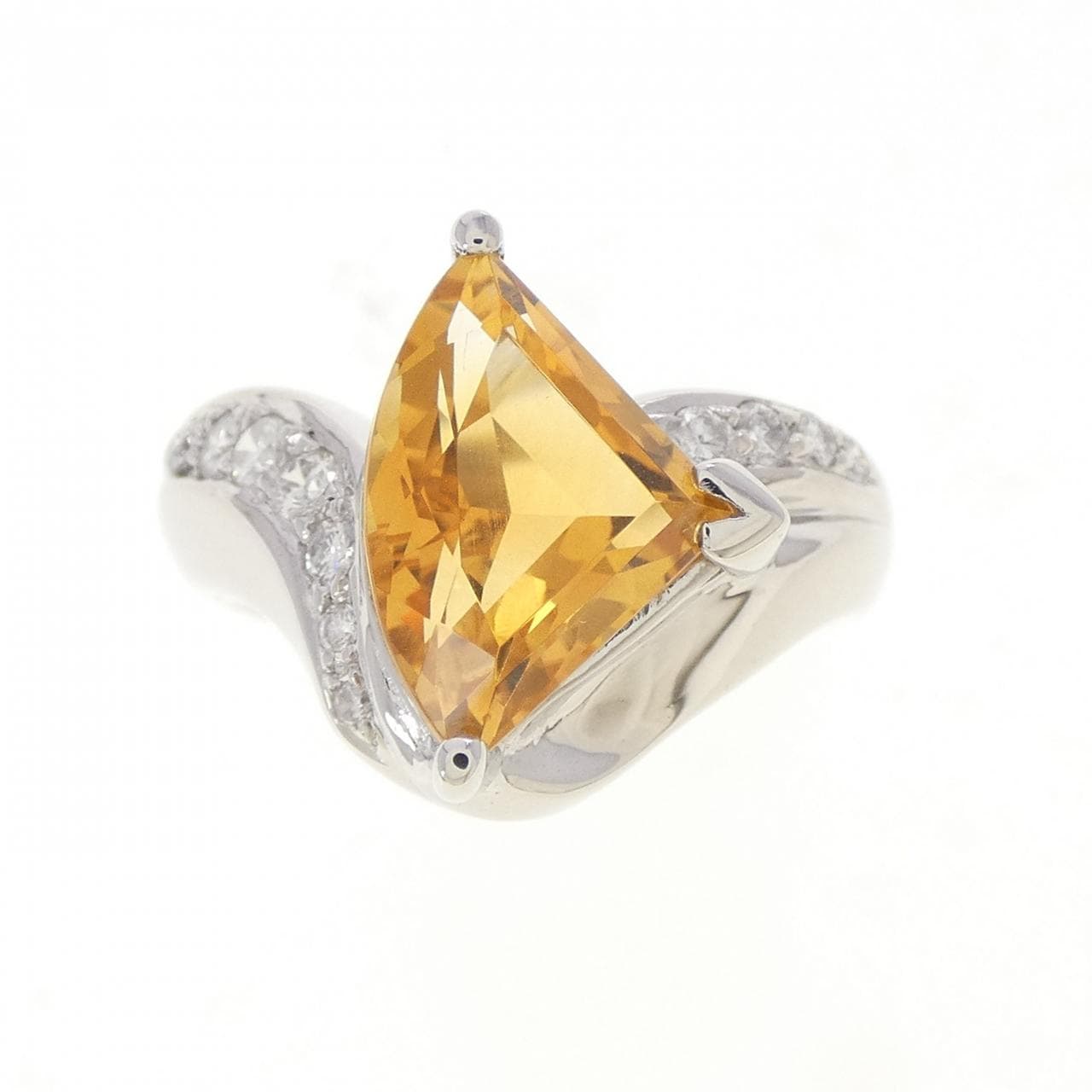 PT900 シトリン リング 3.06CT