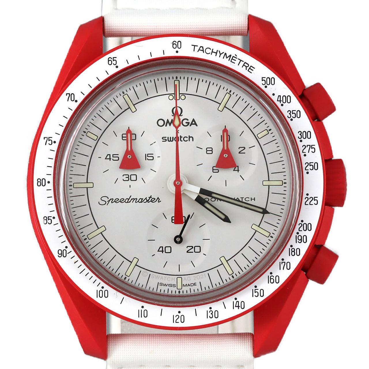 スウォッチ スウォッチxオメガ･ミッショントゥマーズ SO33R100 バイオセラミック クォーツ