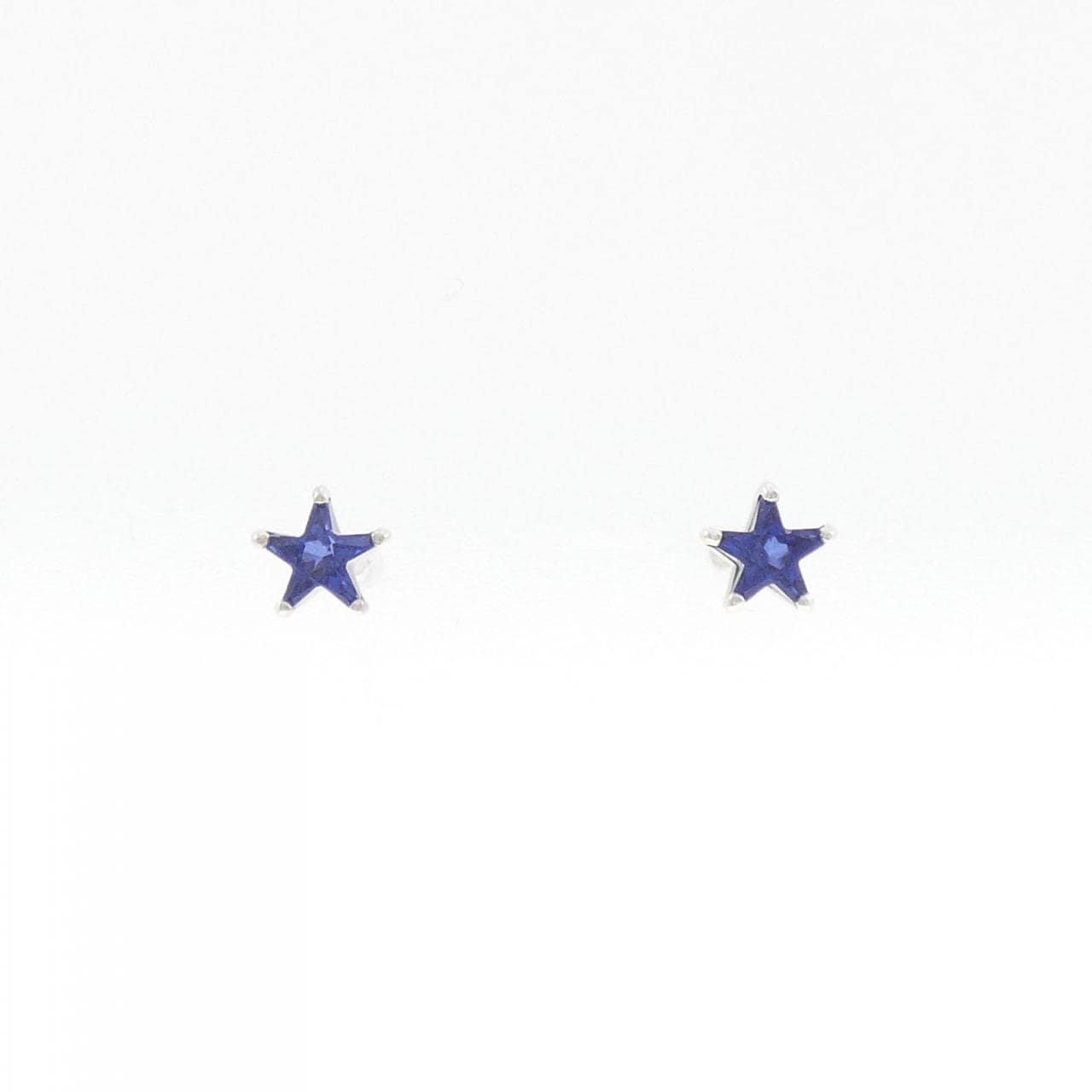 スタージュエリー 合成サファイヤ ピアス
