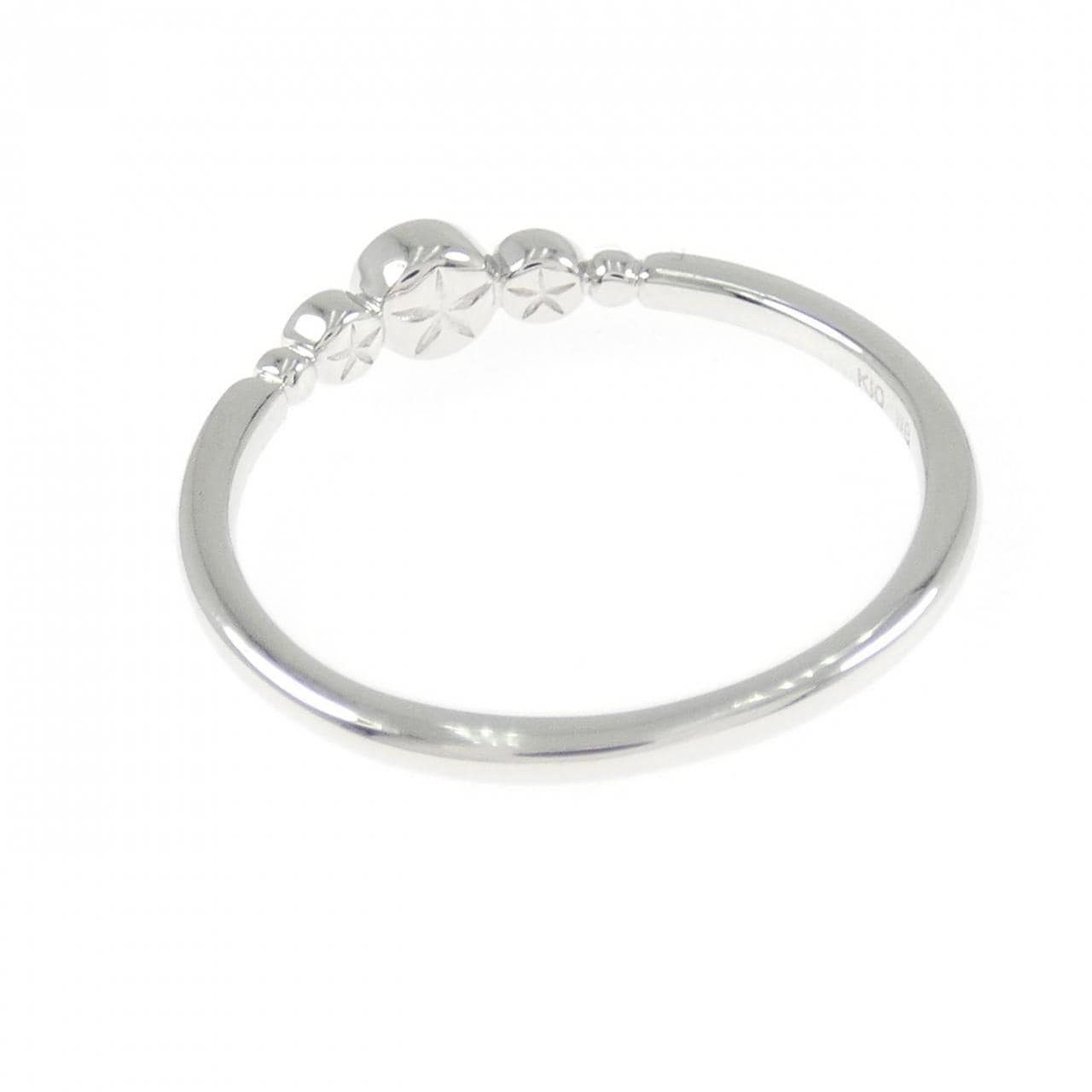 K10WG ダイヤモンド リング 0.05CT