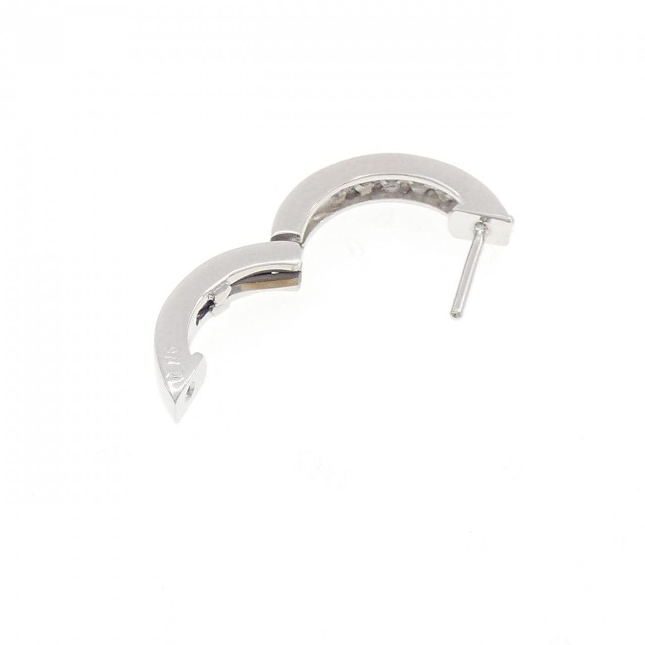 K18WG ダイヤモンド ピアス 0.15CT 片耳