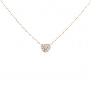 K18PG ハート ダイヤモンド ネックレス 0.13CT