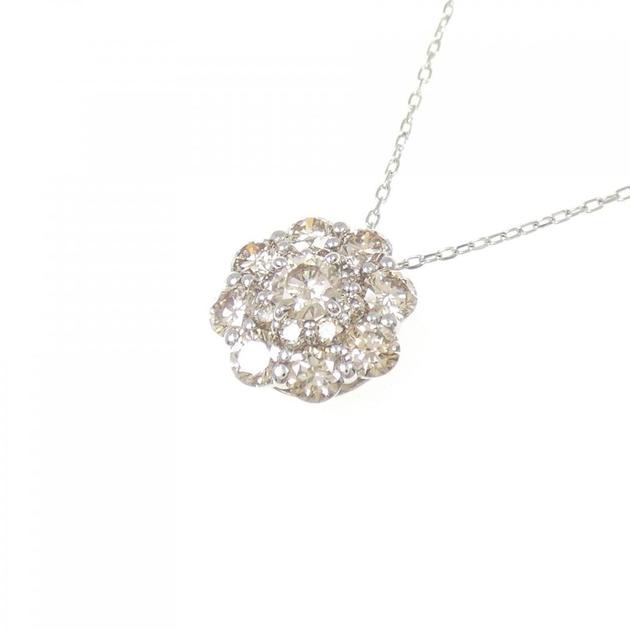 PT950 ダイヤモンド ネックレス 0.80CT