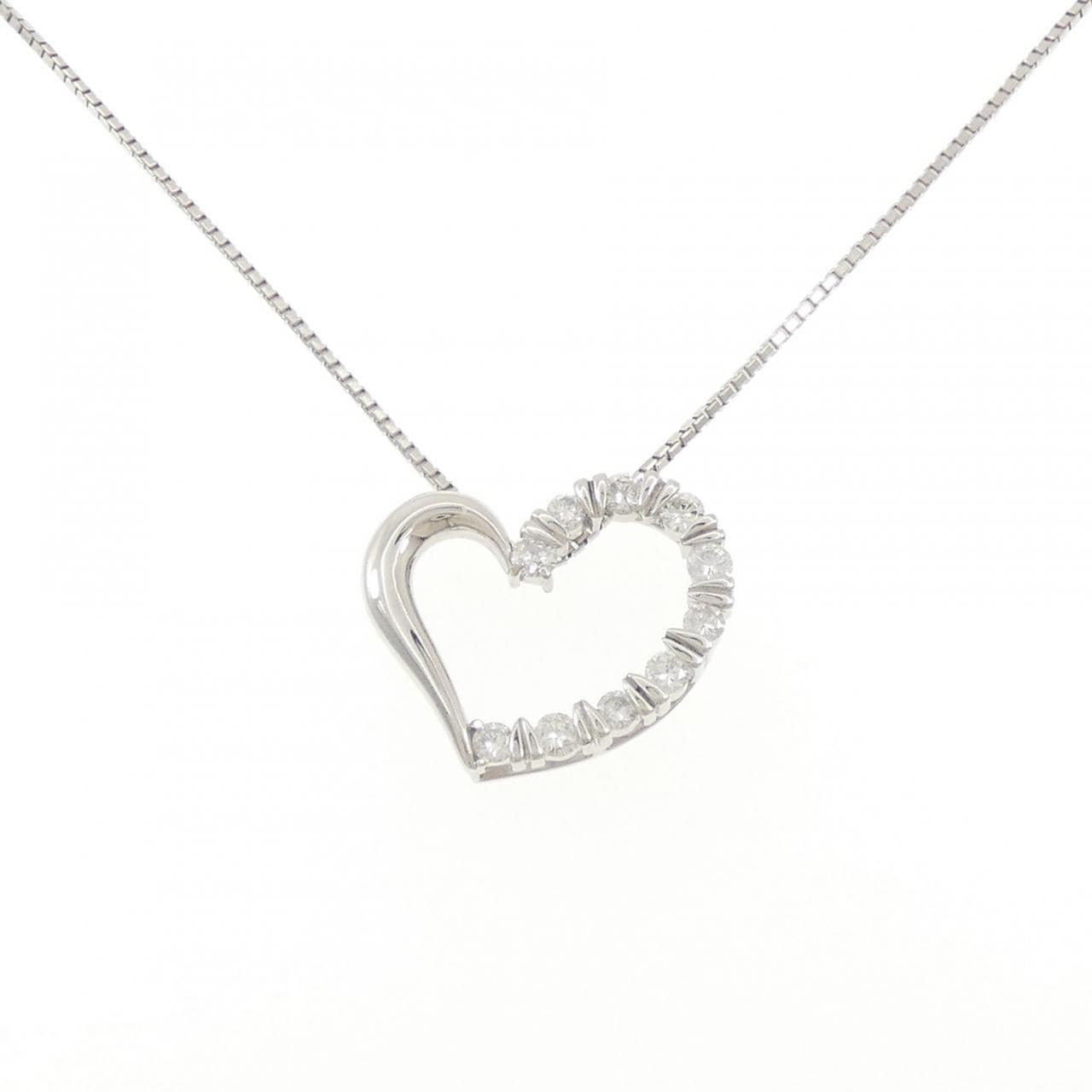 PT/PT850 ハート ダイヤモンド ネックレス 1.02CT