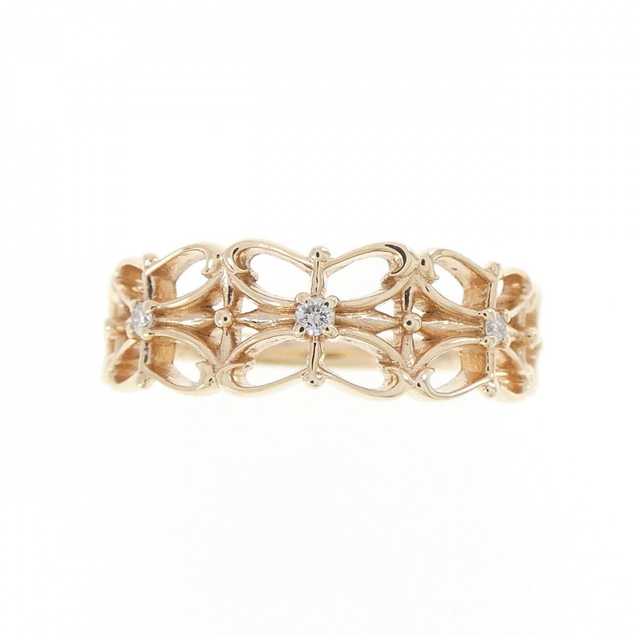 アガット ダイヤモンド リング 0.02CT