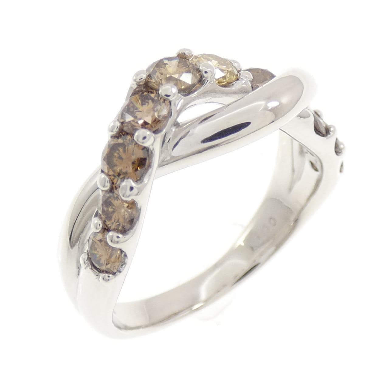K18WG ダイヤモンド リング 1.00CT