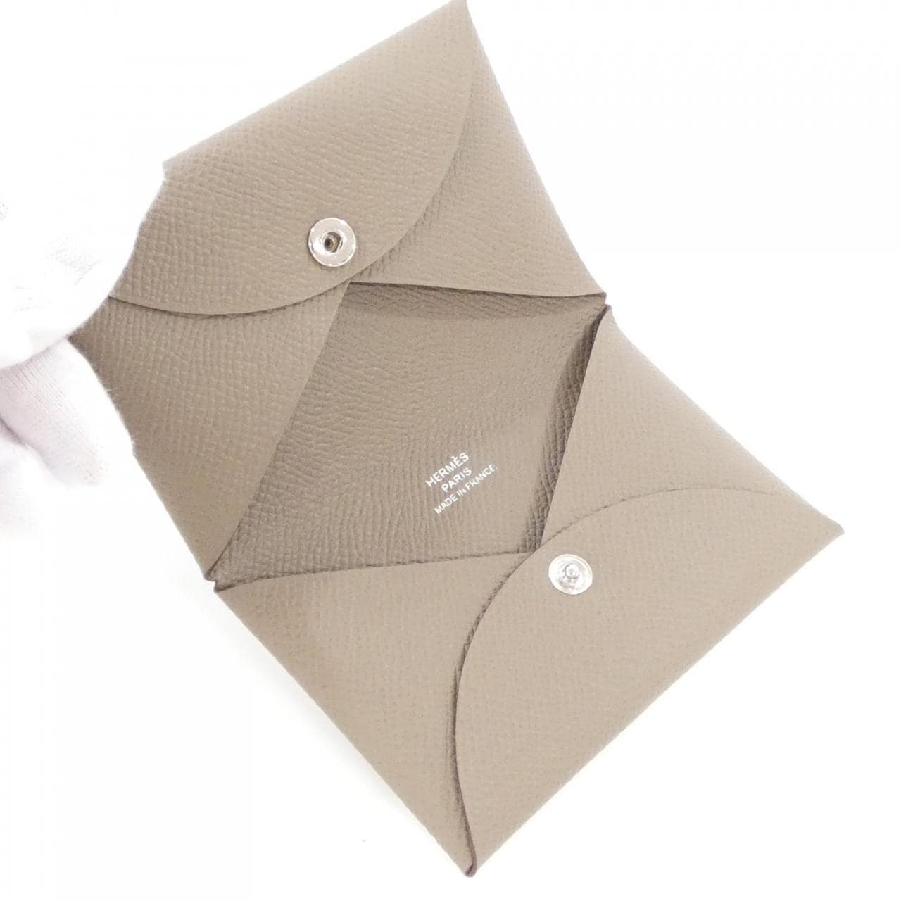 [未使用品] HERMES Calvi 044164CK 卡包