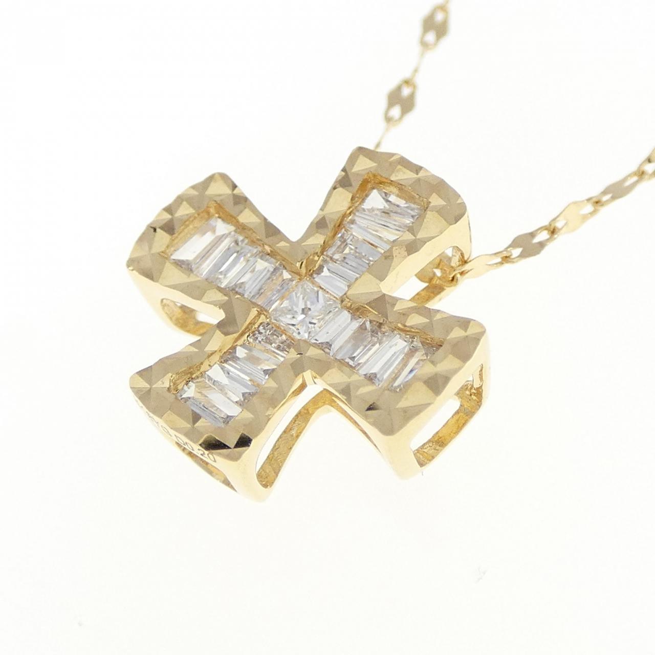 K18YG ダイヤモンド ネックレス 0.20CT