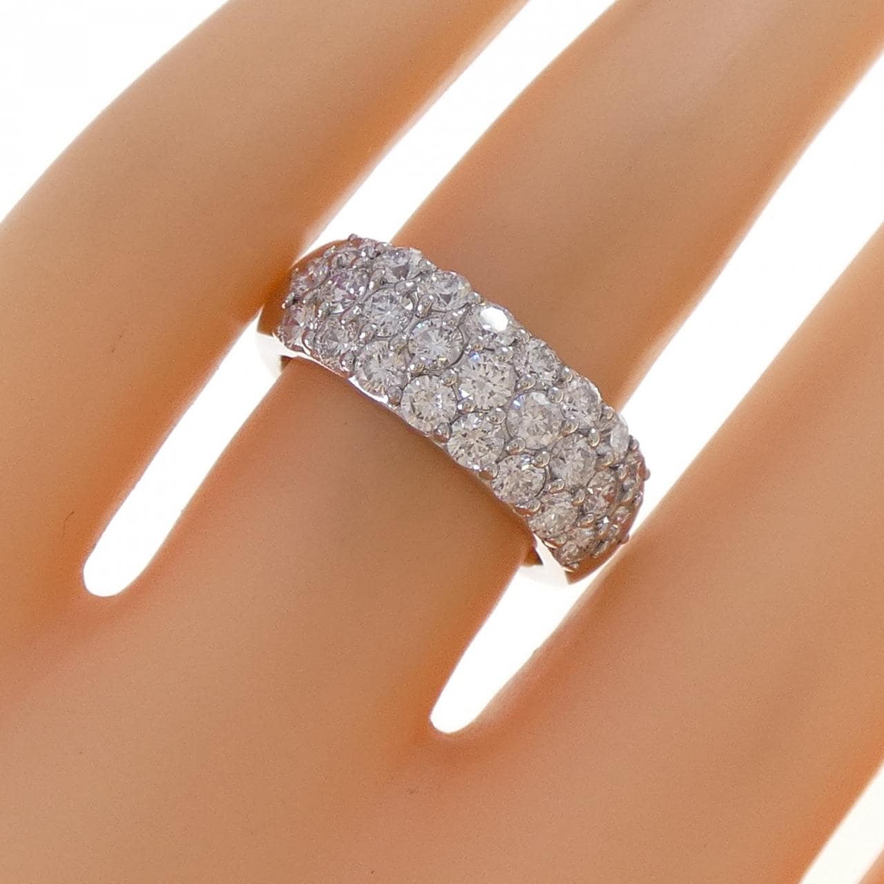 PT900 パヴェ ダイヤモンド リング 1.50CT