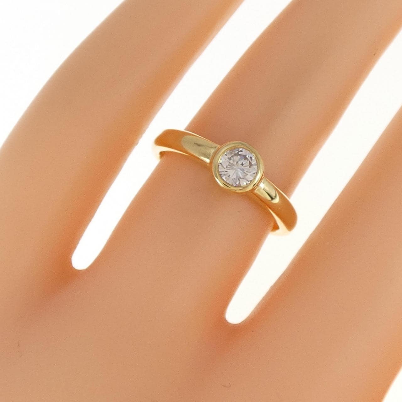 K18YG ダイヤモンド リング 0.31CT