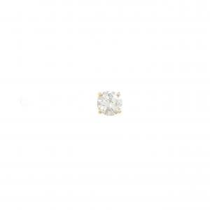 【リメイク】K18YG/ST ソリティア ダイヤモンド ピアス 0.349CT G I1 Good 片耳