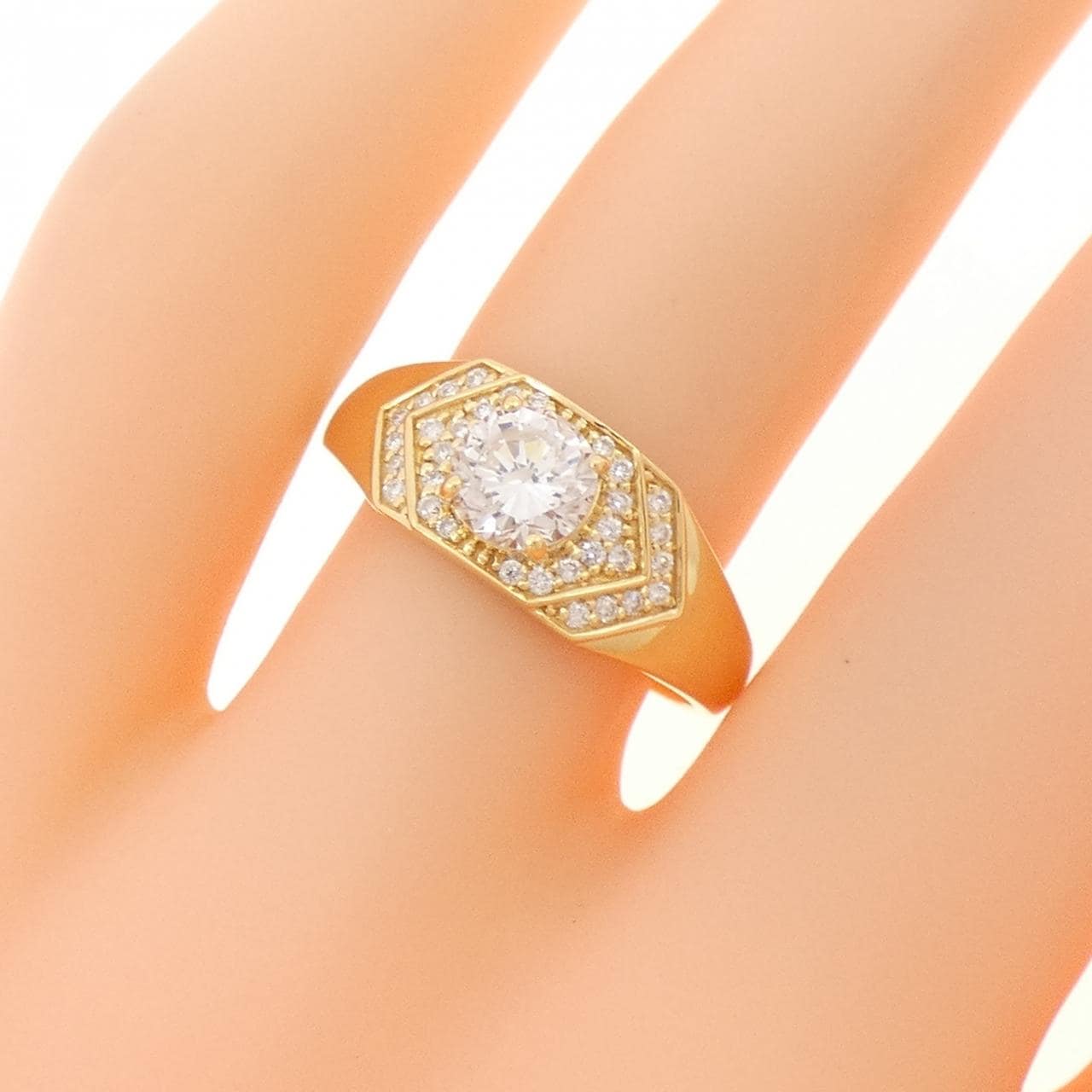 【新品】K18YG ダイヤモンド リング 0.72CT