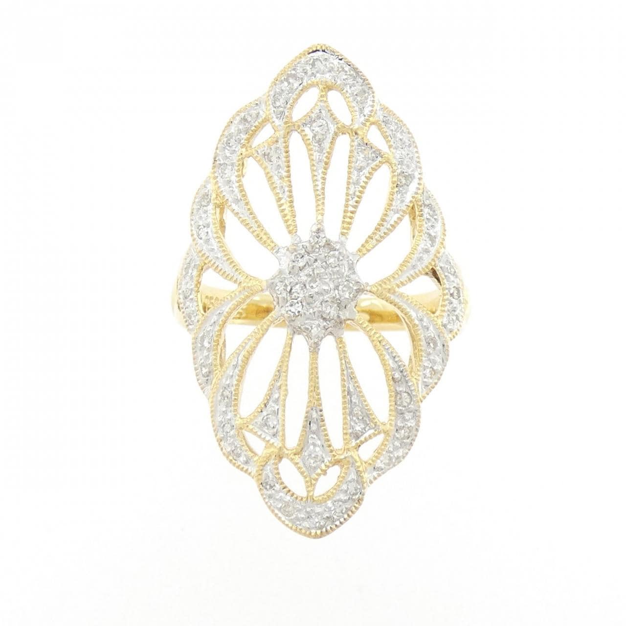 750YG/750WG ダイヤモンド リング 0.26CT